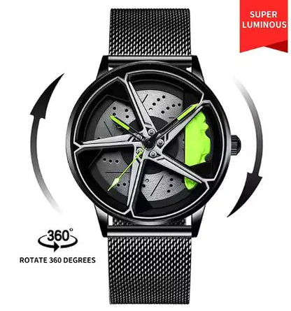 Men's Sports Car Wheel Watch