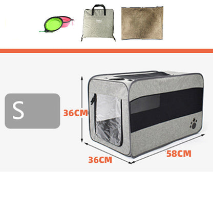 Pet Travel Carrier Bag Portable Pet Bag Folding Fabric Pet Carrier Travel Carrier Bag For Pet Cage With Locking Safety Zippers by Pet Zen