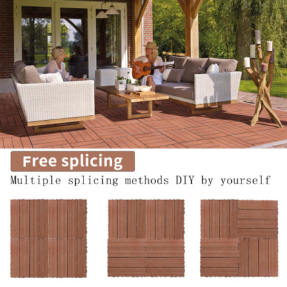 Wood Plastic Composite Deck Tiles Set Of 20