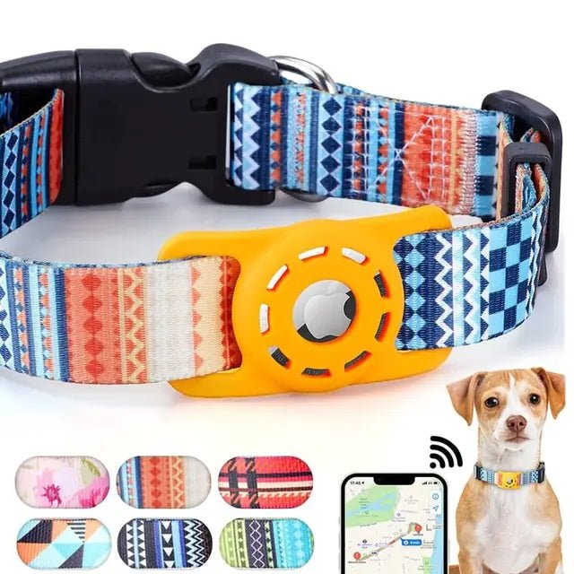 Digital Printing Collar for Apple Airtag - Pets Accessories by Anti Spier