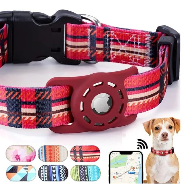Digital Printing Collar for Apple Airtag - Pets Accessories by Anti Spier