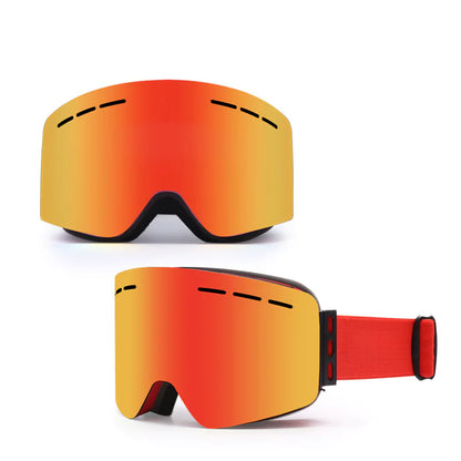 Anti-Fog Ski Goggles with Magnetic Lens