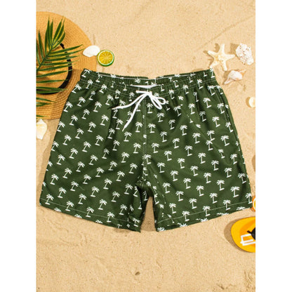 Beach pants men's large size quick dry loose thin men's shorts sports casual flower pants