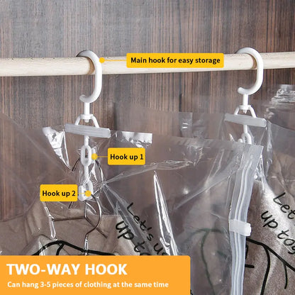 Closet Hanging Organizer Vacuum Bag