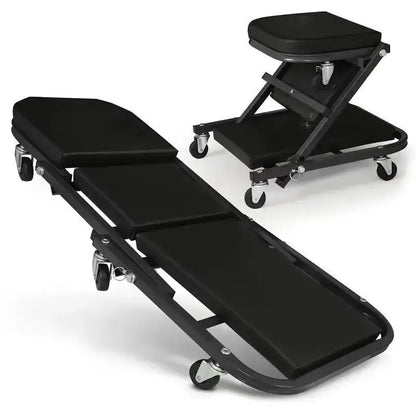 36-Inch Outdoor Z-Shaped Crawling Chair, an Adjustable Load Board Folding Vehicle Crawling Kit, And a Mechanical Crawler with 6 Wheels Measuring 2.5 Inches