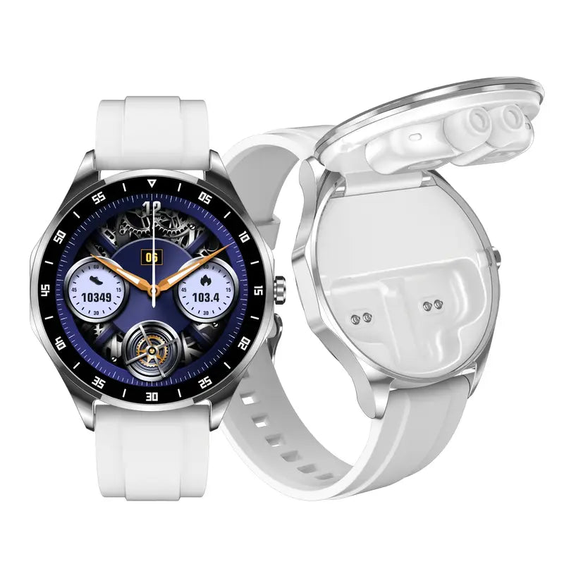 Smart Watch With Earplugs, 2-in-1 Headset Watch, With Fitness Tracker. Smart Watch With Speaker For Answering Calls, Sleep Monitor, Sports Smart Watch With Long Standby Time, Suitable For Android And IPhone