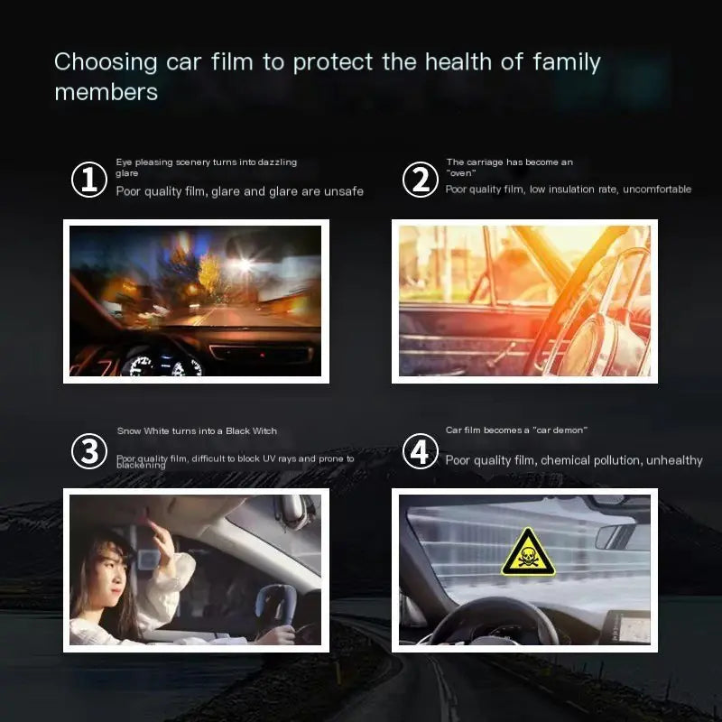 Automotive Window Film with High Heat Resistance and UV Protection