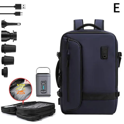 Multi-Functional Expandable Backpack with Vacuum Storage