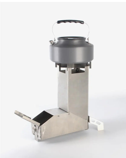 Stainless Steel Folding BBQ Grill for Camping and Firewood