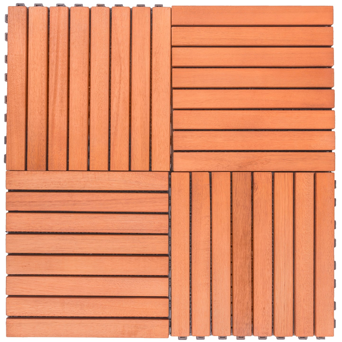 Wooden Interlocking Deck Tiles