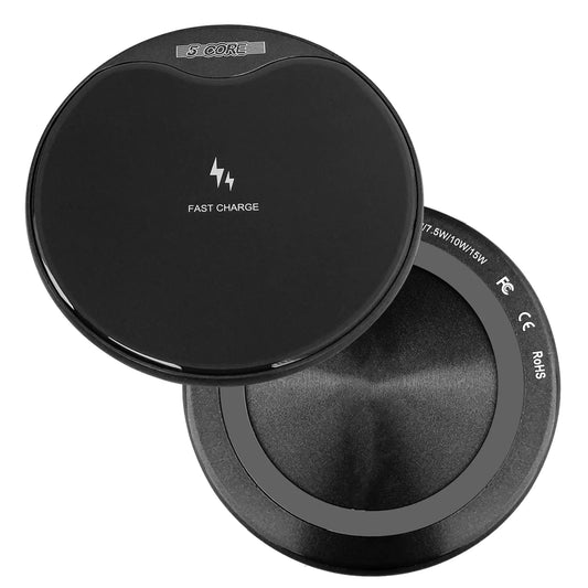 5 Core Wireless Charging Pad 15W Qi-Certified Fast Phone Charging Mat Cargador Inalámbrico Para - Anti Spier 