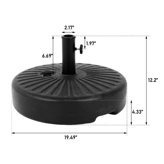 umbrella base by Dropsure