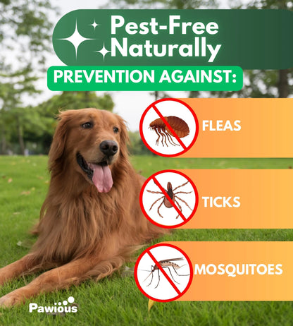 Parasites Prevention for Dogs Chewables Natural Dog Insects Control 120 Tablets