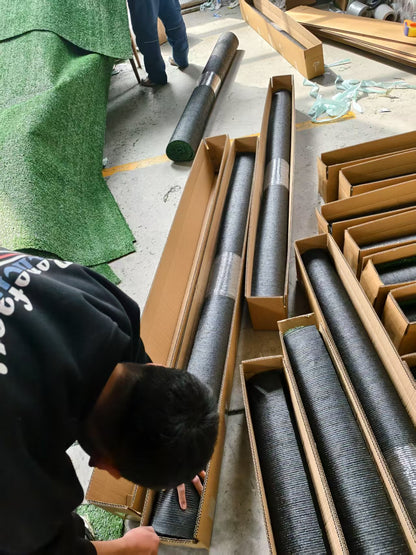 3ft x 32ft Premium Artificial Turf Mat with Drainage Holes. Thick Fake Grass with Rubber Backing, Ideal for Indoor/Outdoor Pet Areas, Garden, Lawn, Patio & Balcony Decor(Grass height 0.6 inches/1.5cm) by Dropsure