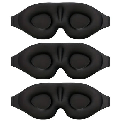 Adjustable 3D Sleep Mask for Men & Women - Breathable, Light-Blocking Eye Cover for Naps & Travel Father's Day, Mother's Day Gift