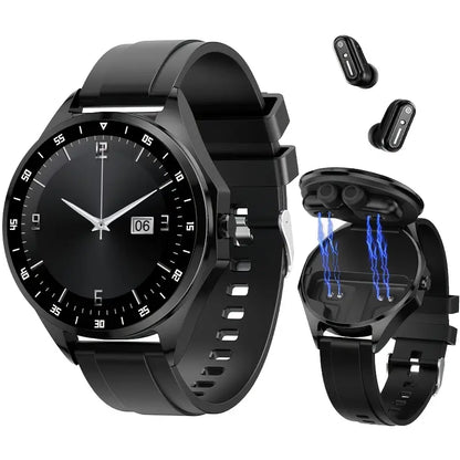 Smart Watch With Earplugs, 2-in-1 Headset Watch, With Fitness Tracker. Smart Watch With Speaker For Answering Calls, Sleep Monitor, Sports Smart Watch With Long Standby Time, Suitable For Android And IPhone