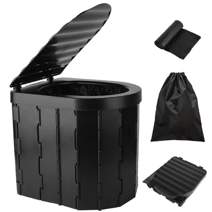 Foldable Emergency Toilet Portable Porta Potty by DailySale