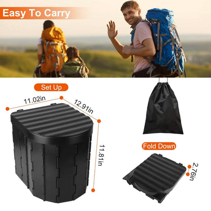 Foldable Emergency Toilet Portable Porta Potty by DailySale