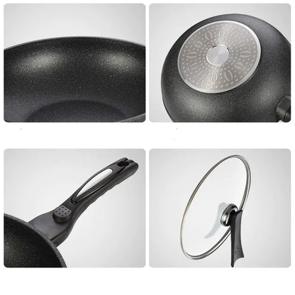 Korean Non-Stick Stone Frying Pan for Induction & Gas