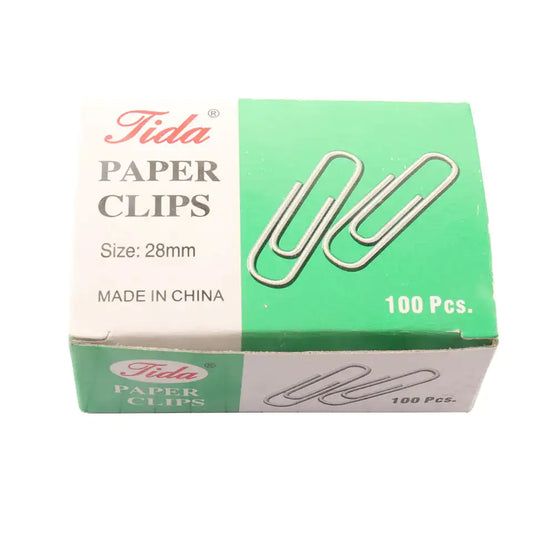 Paper Clip (28mm) Regular Silver (100/Pack)