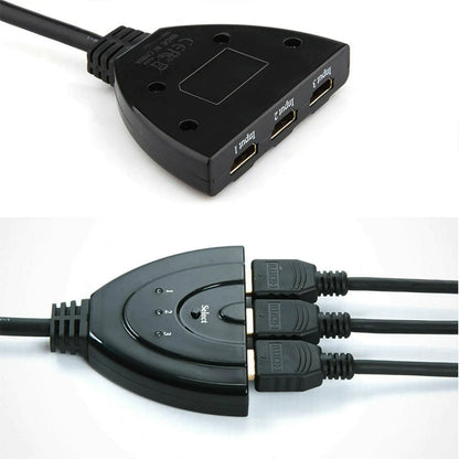 3 Port HDMI Splitter Cable 1080/4K Switch Switcher HUB Adapter for HDTV PS4 Xbox