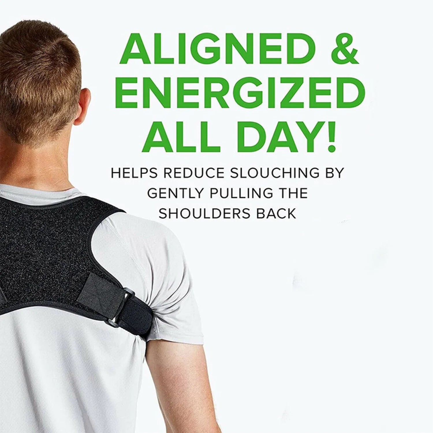 Adjustable Posture Corrector Back Shoulder Support Correct Brace Belt Men Women - Anti Spier 