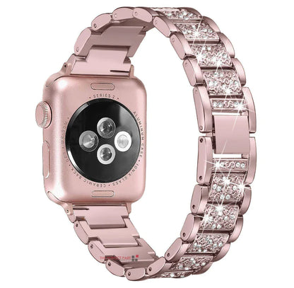 Crystal Bling Band Case iWatch Strap For Apple Watch Ultra Series 8 7 SE 6 5 4 3