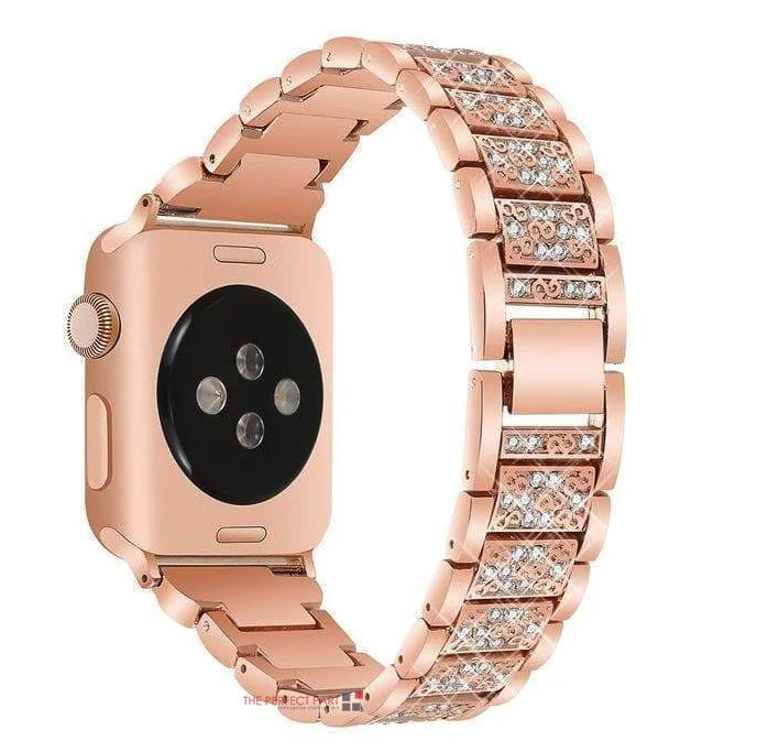 Crystal Bling Band Case iWatch Strap For Apple Watch Ultra Series 8 7 SE 6 5 4 3