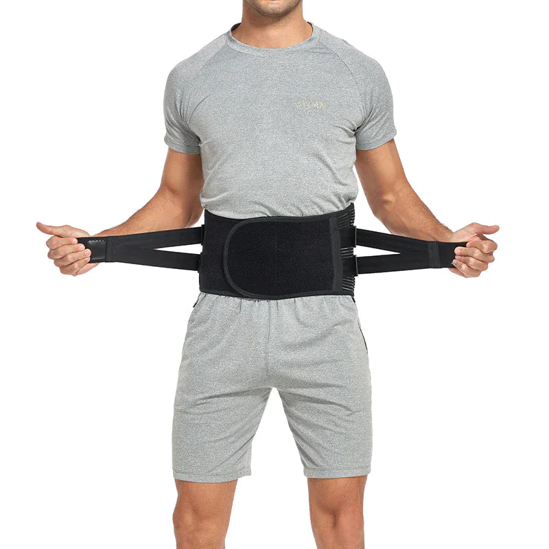 Adjustable Lower Back Brace Lumbar Support Waist Belt For Men Women Pain Relief - Anti Spier 