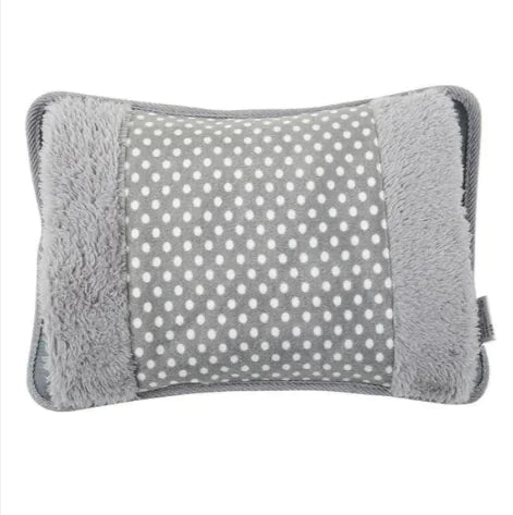 Rechargeable Winter Hot Water Bottle with Velvet Cover – Double Hand Warmth