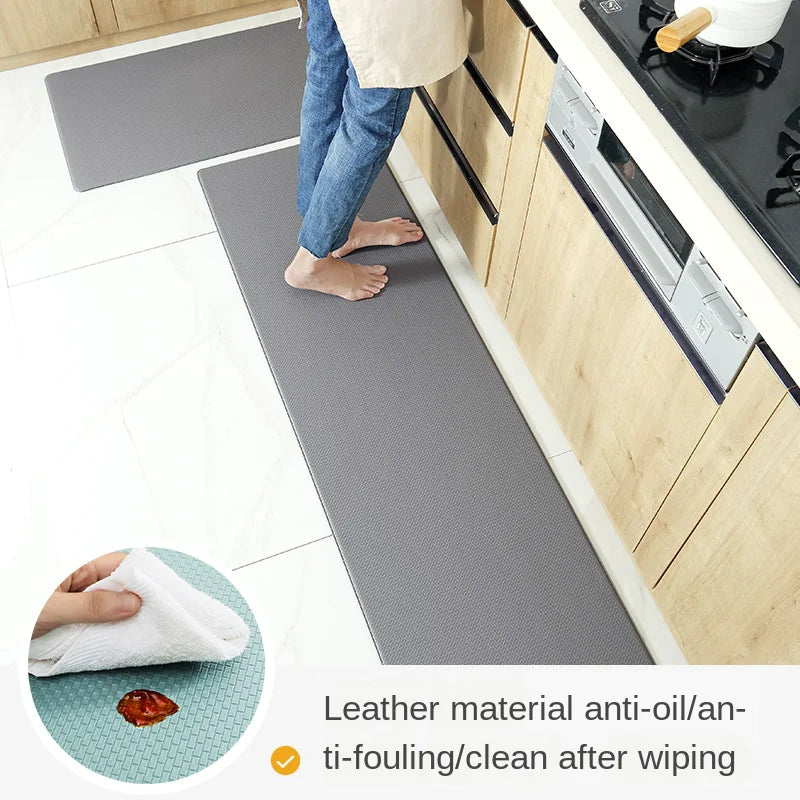 PU Leather Kitchen Floor Mats