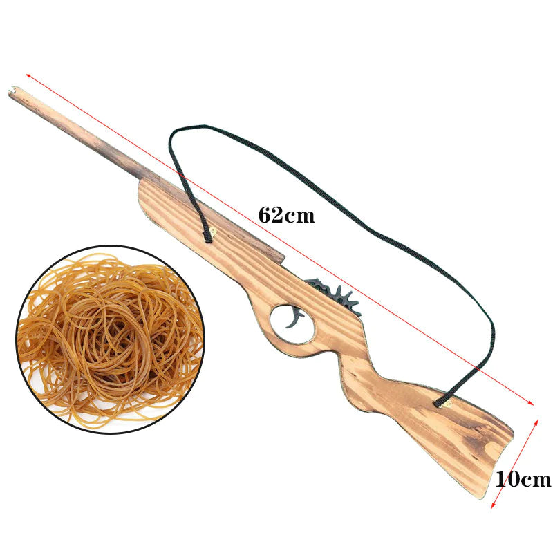 Wooden Rubber Band Launcher