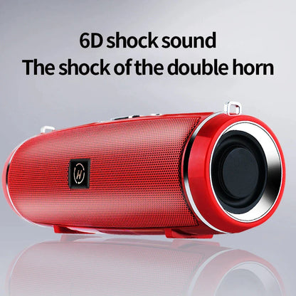 Bluetooth 5.1 Speaker Wireless Waterproof Outdoor Stereo LOUD Bass USB/TF Strap - Anti Spier 