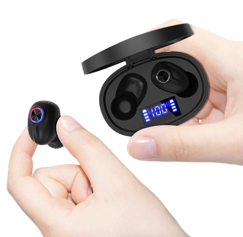 TWS Bluetooth Earbuds Waterproof Bluetooth 5.1 Headset Noise Cancelling Wireless - Anti Spier 