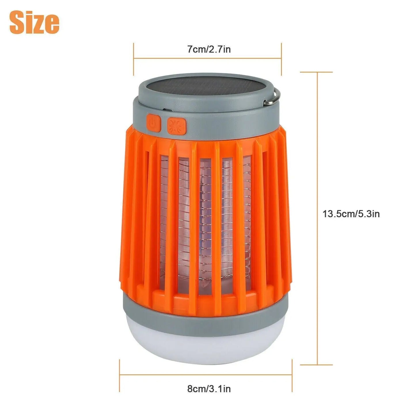 Solar USB Mosquito Killer Light Electronic Fly Bug Insect Zapper Trap Pest Lamp