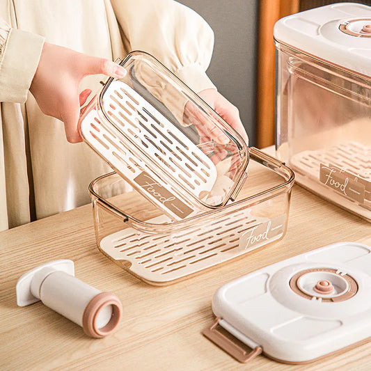 Food Vacuum Storage Box with Free Vacuum Sealer