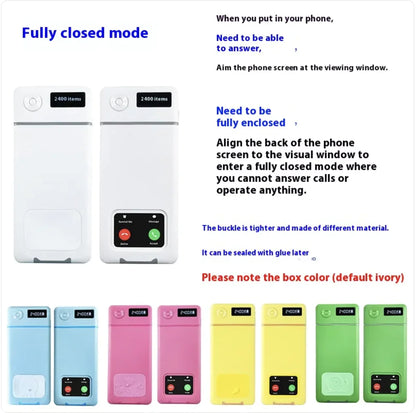 Enhanced Mobile Phone Lock Box with Timer – Self-Discipline Tool for Focus and Internet Control