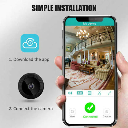 Mini Wireless Hidden Camera WiFi IP Home Security DVR Night Vision HD USB 1080P - Anti Spier 