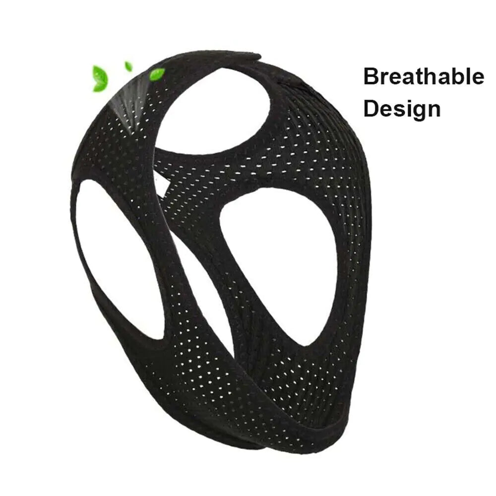 Anti Snoring Chin Strap Sleep Apnea Snore Stop Belt Snoreless Sleep Jaw Solution - Anti Spier 