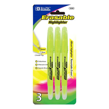 Erasable Highlighter Yellow (3/Pack)