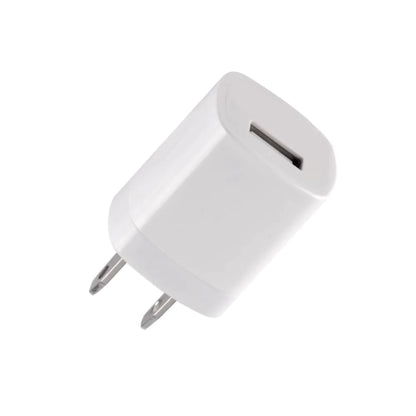 2-Pack White 1A USB Power Adapter - Anti Spier 