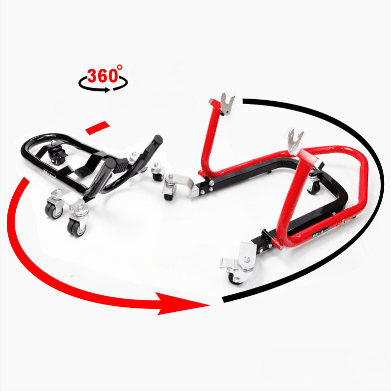 Liou Stand™ Motorcycle Paddock Stand Dolly Mover by Bean's Moto Booth