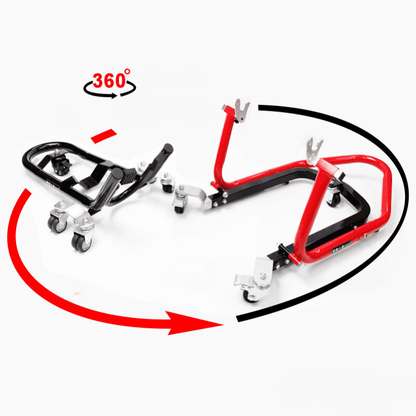 Liou Stand™ Motorcycle Paddock Stand Dolly Mover by Bean's Moto Booth