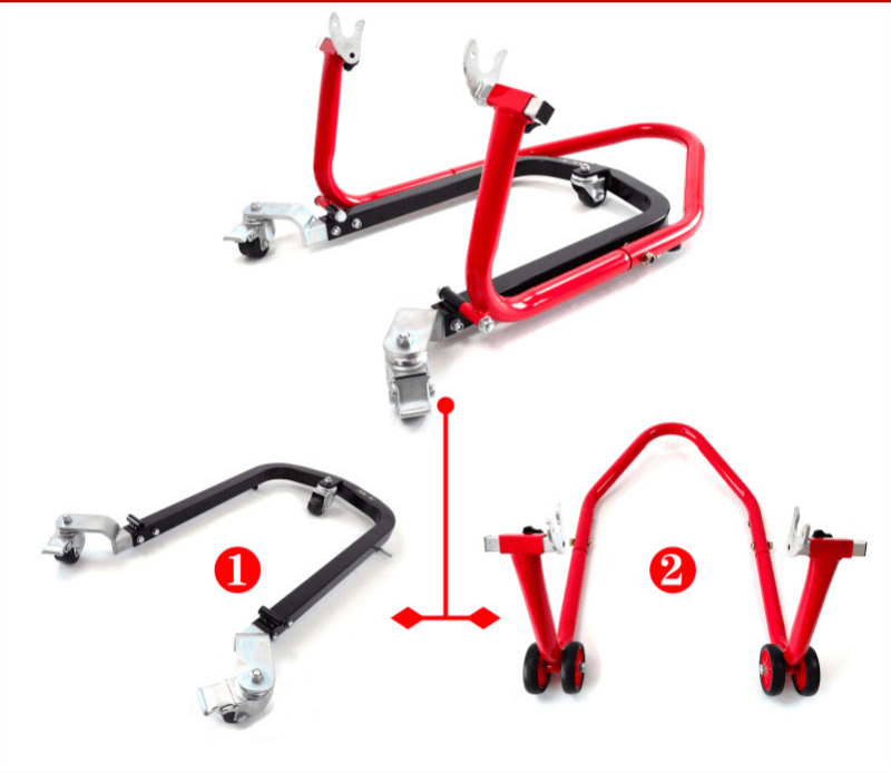 Liou Stand™ Motorcycle Paddock Stand Dolly Mover by Bean's Moto Booth