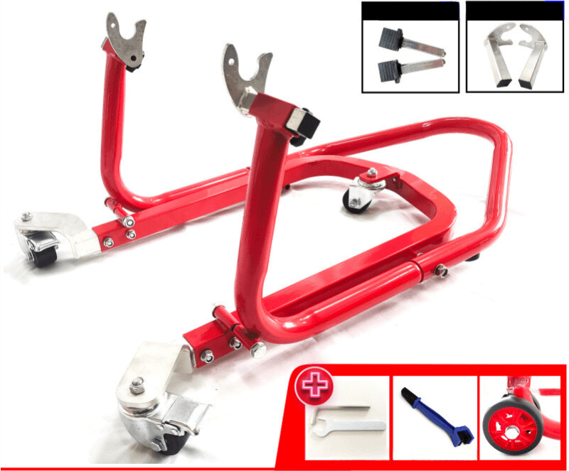 Liou Stand™ Motorcycle Paddock Stand Dolly Mover by Bean's Moto Booth