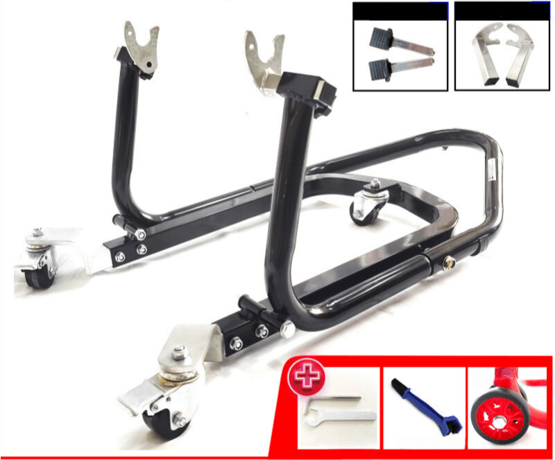 Liou Stand™ Motorcycle Paddock Stand Dolly Mover by Bean's Moto Booth
