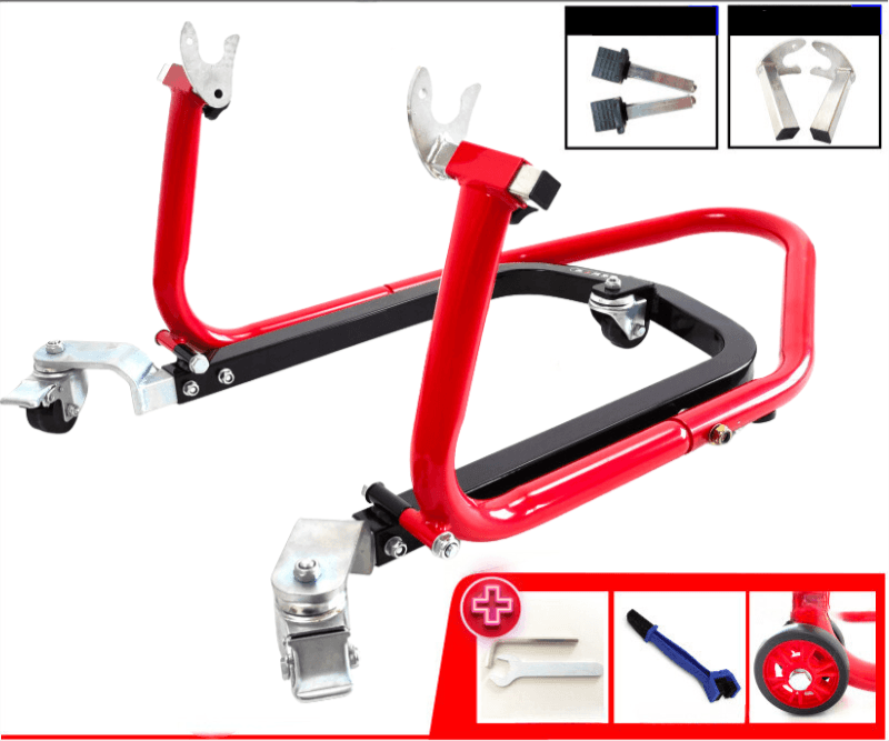 Liou Stand™ Motorcycle Paddock Stand Dolly Mover by Bean's Moto Booth