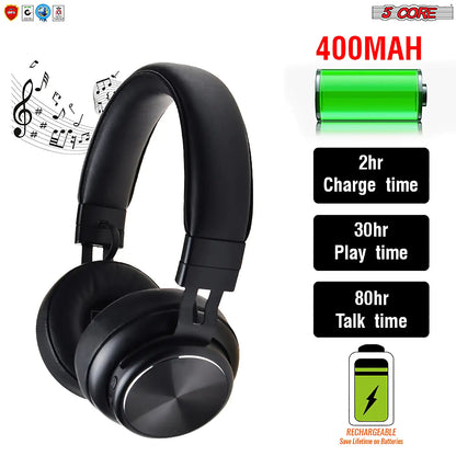 5Core Bluetooth Headphones Wireless Noise Cancelling Audifonos Inalambricos - Anti Spier 