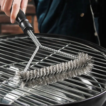Stainless Steel BBQ Grill Cleaning Brush - 1pc Tool