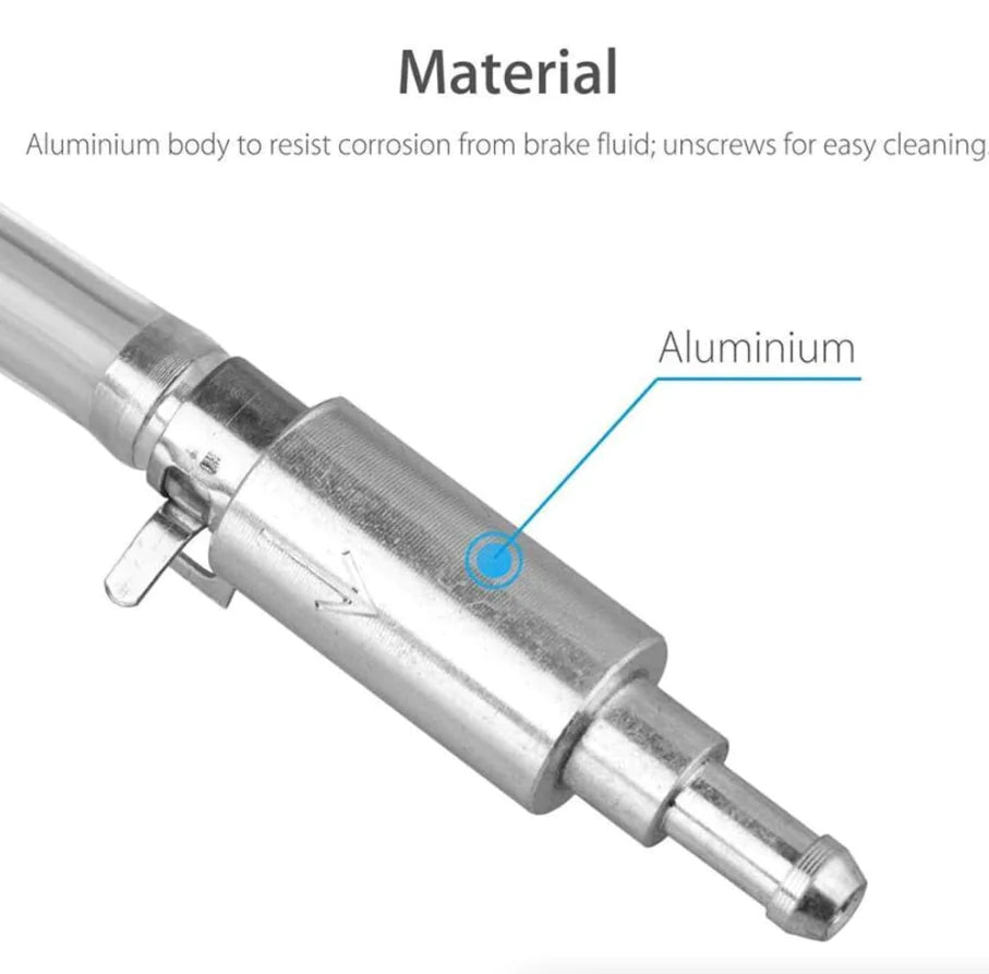 Car Motorcycle Clutch Brake Bleeder Hose One Way Valve Tube Bleeding Tool Set US